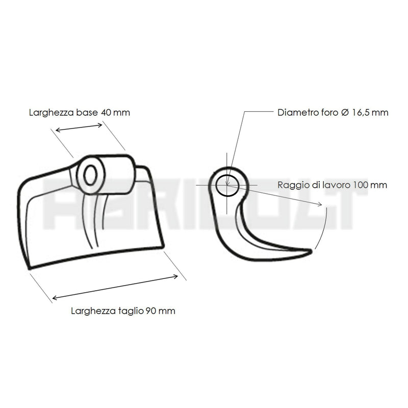 Hammerschlegel für Mulcher VFLU