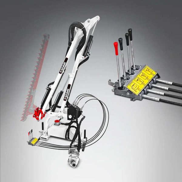 Hydraulische Heckenschere HRT ohne Mähbalken für Traktoren von Giemme / manuelle Bedienung, Wireless und Joystick