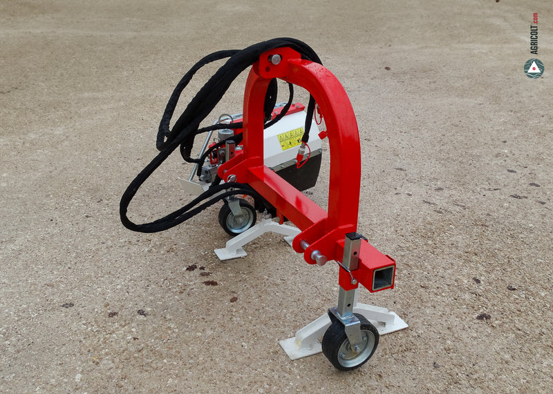 Hydraulischer  Stockputzer an Rahmen  SMBC mit Einzelkopf