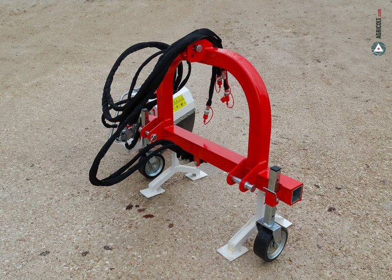 Hydraulischer  Stockputzer an Rahmen  SMBC mit Einzelkopf
