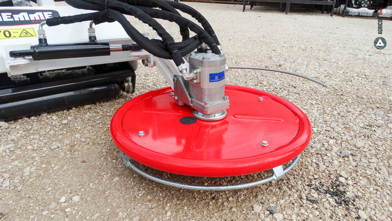 Mulcher GIEMME Modell VFLU 125 mit hydraulischer Verschiebung und Schwenkscheibe