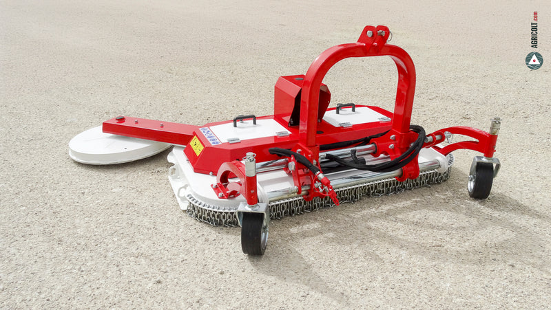 Sichelmäher für FMU mit hydraulischer Verschiebung und Schwenkscheibe für Traktoren von 20 bis 50 PS