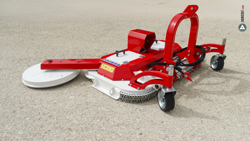 Sichelmäher für FMU mit hydraulischer Verschiebung und Schwenkscheibe für Traktoren von 20 bis 50 PS