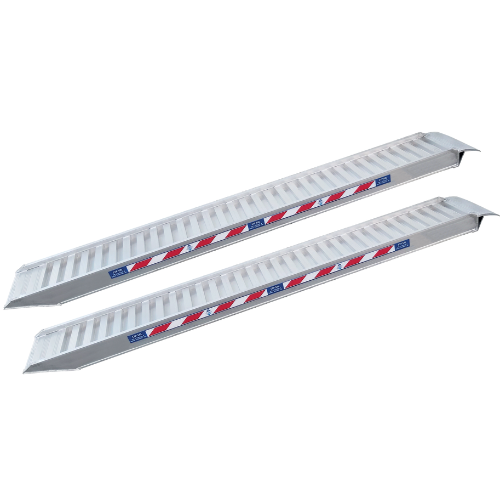 Auffahrrampe H85 30/35 B mit Rand aus Aluminiumlegierung 6005 - Hergestellt in Italien