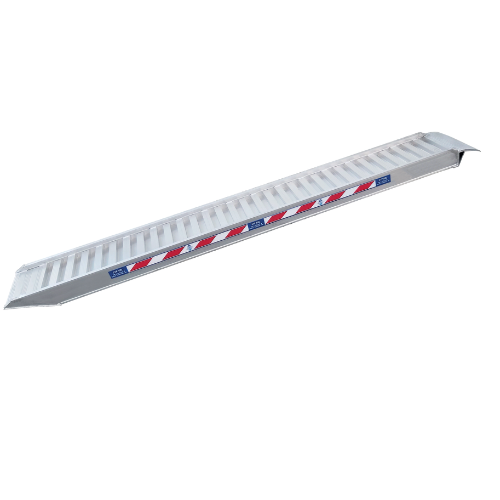Auffahrrampe H85 30/35 B mit Rand aus Aluminiumlegierung 6005 - Hergestellt in Italien